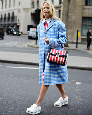 london fashion week street style BLUE 8
